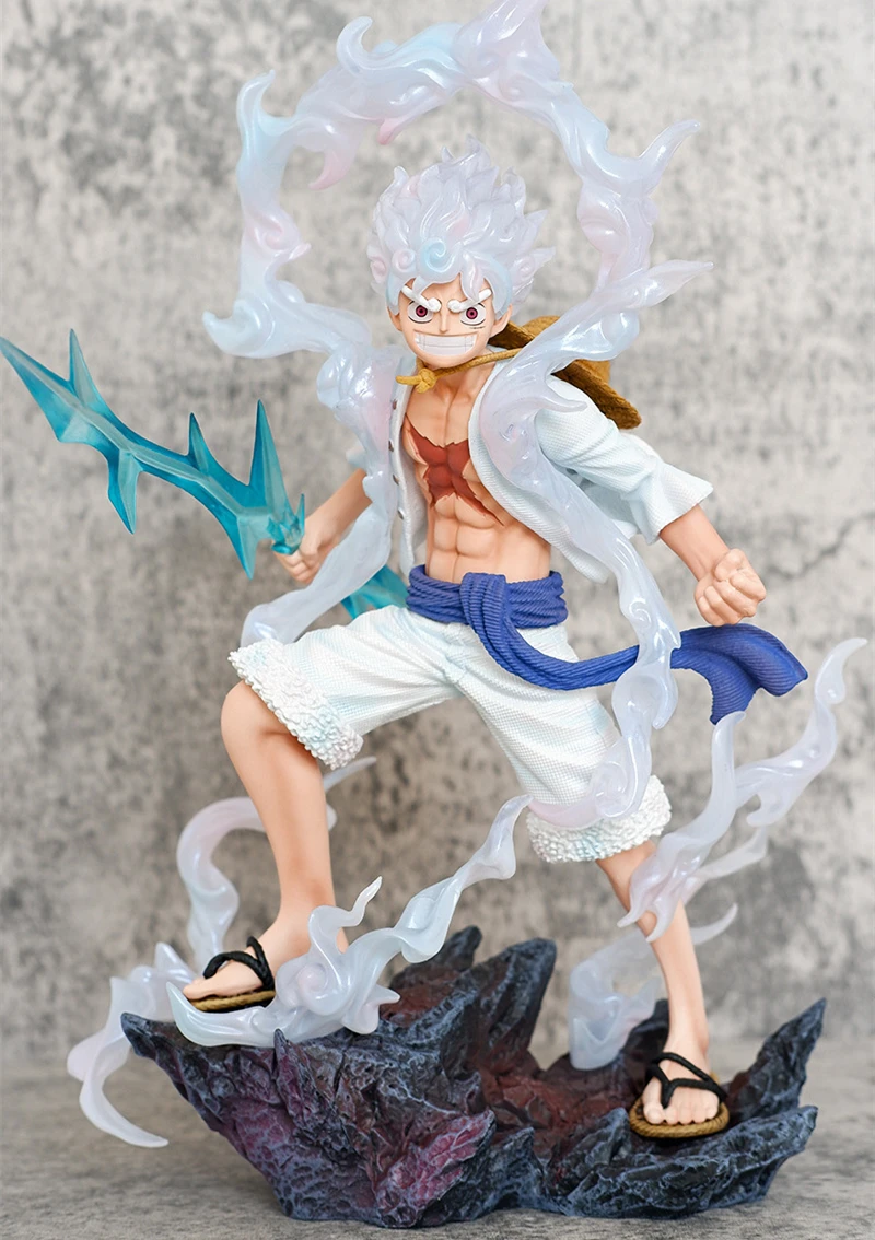 

28cm Anime One Piece Monkey D Luffy Gear 5 Fifth Nika Battle Ver. GK PVC Action Figure Statue Collectible Model Toys Doll Gifts