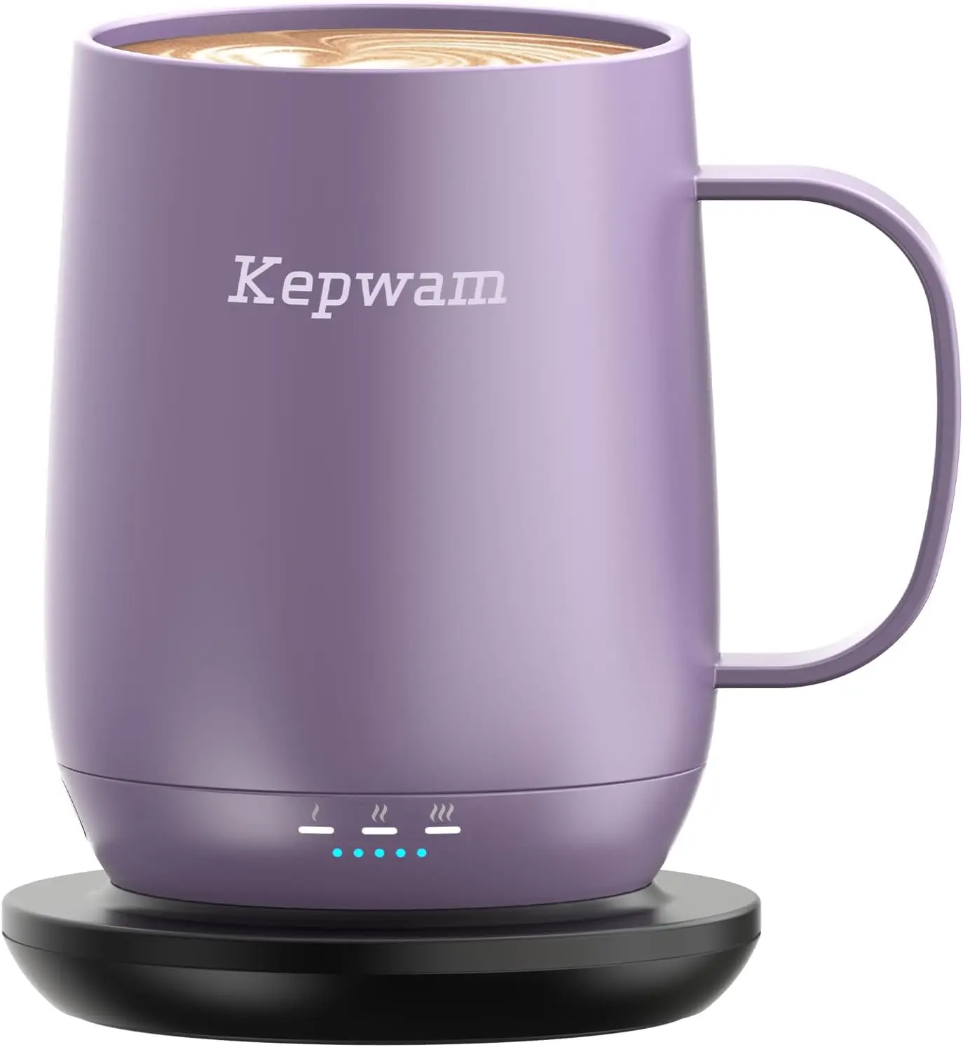

Умная кружка с функцией самонагрева, 16 унций, 150 минут работы от батареи, контроль температуры до 149°C ° F, не требует приложения — идеальный подарок