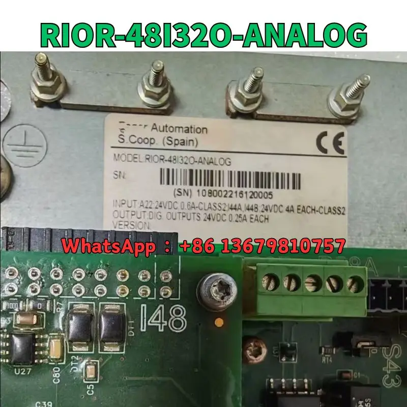 second-hand Circuit board RIOR-48I32O-ANALOG test OK Fast Shipping