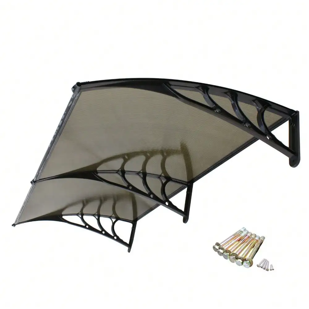 

80''x 40'' Window Canopy Awning Front Door Patio Cover Outdoor Polycarbonate