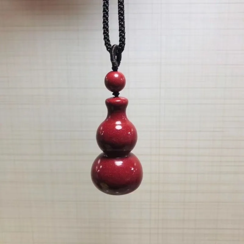 

Cinnabar Gourd Pendant for Men and Women