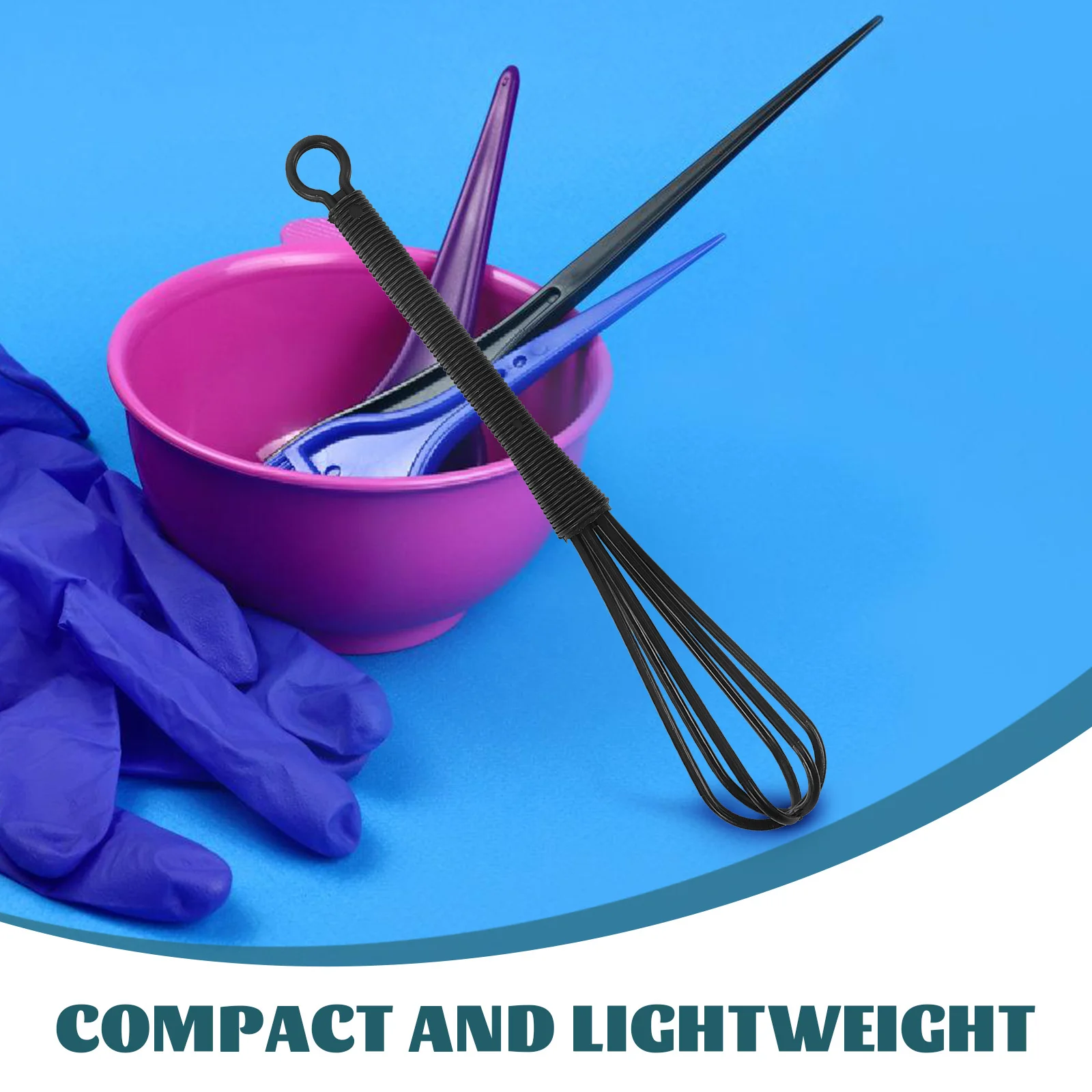 10 قطعة خلاط تلوين الشعر شبه التلقائي البلاستيك خفقت صبغة شعر خلط أداة صالون اللون كريم النمام المحمولة المحمولة #3