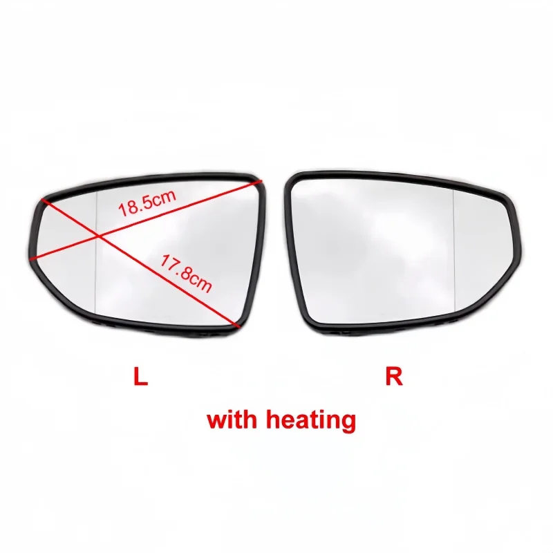لكزس ES ES200 ES260 ES300 ES350 2019-2023 مرآة الزجاج الأبيض مع التدفئة العمياء المرايا الجانبية عدسة الباب الجناح الرؤية الخلفية