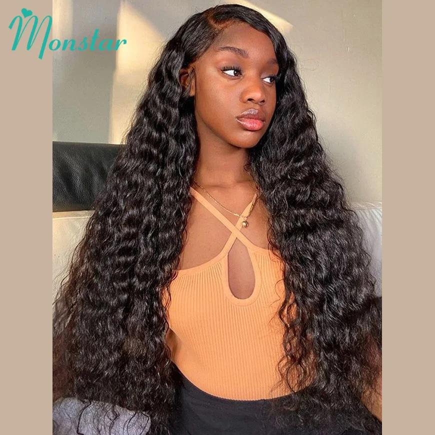 

Water Wave Lace Front Wig 200 300 Density 13x4 13x6 Hd Lace Frontal Wigs Vietnamese Raw Hair 360 Curly Human Hair Wigs For Women