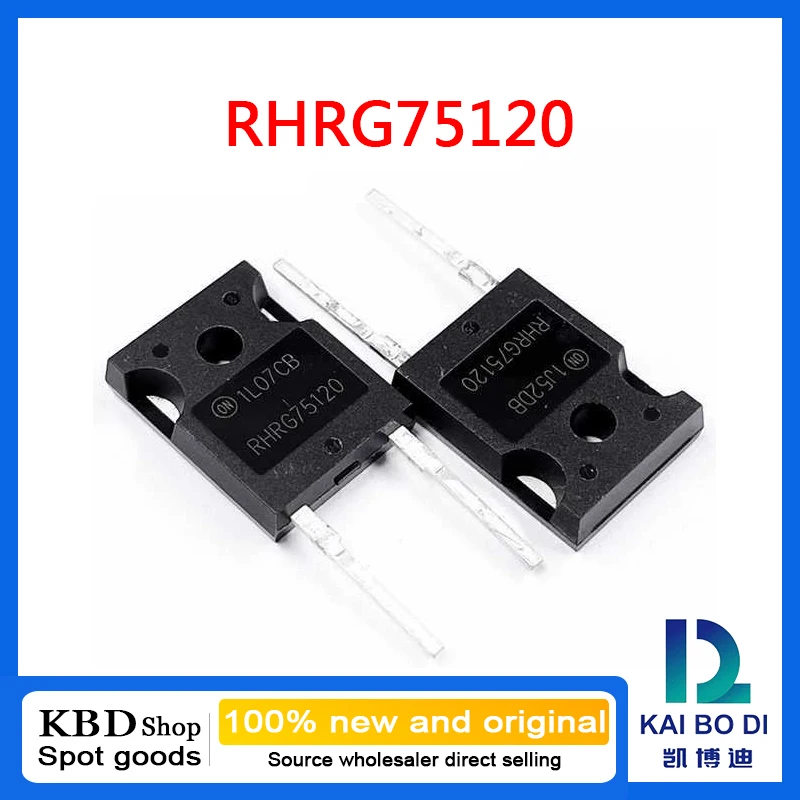 RHRG75120 TO-247 75A 1200V rectifier fast recovery diode Brand New and original