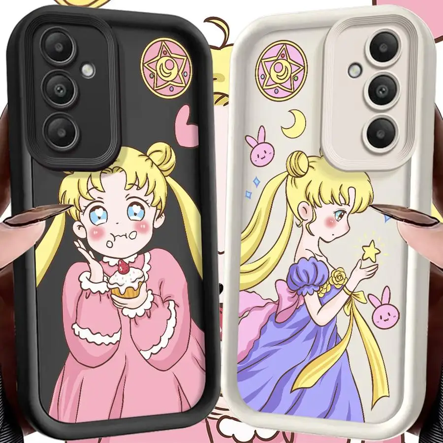 Phone Cover Case for Samsung Galaxy S23 FE S24Ultra S25 Ultra S22 S24 Plus S21 S25 Edge S20FE Anime Sailor Moon 