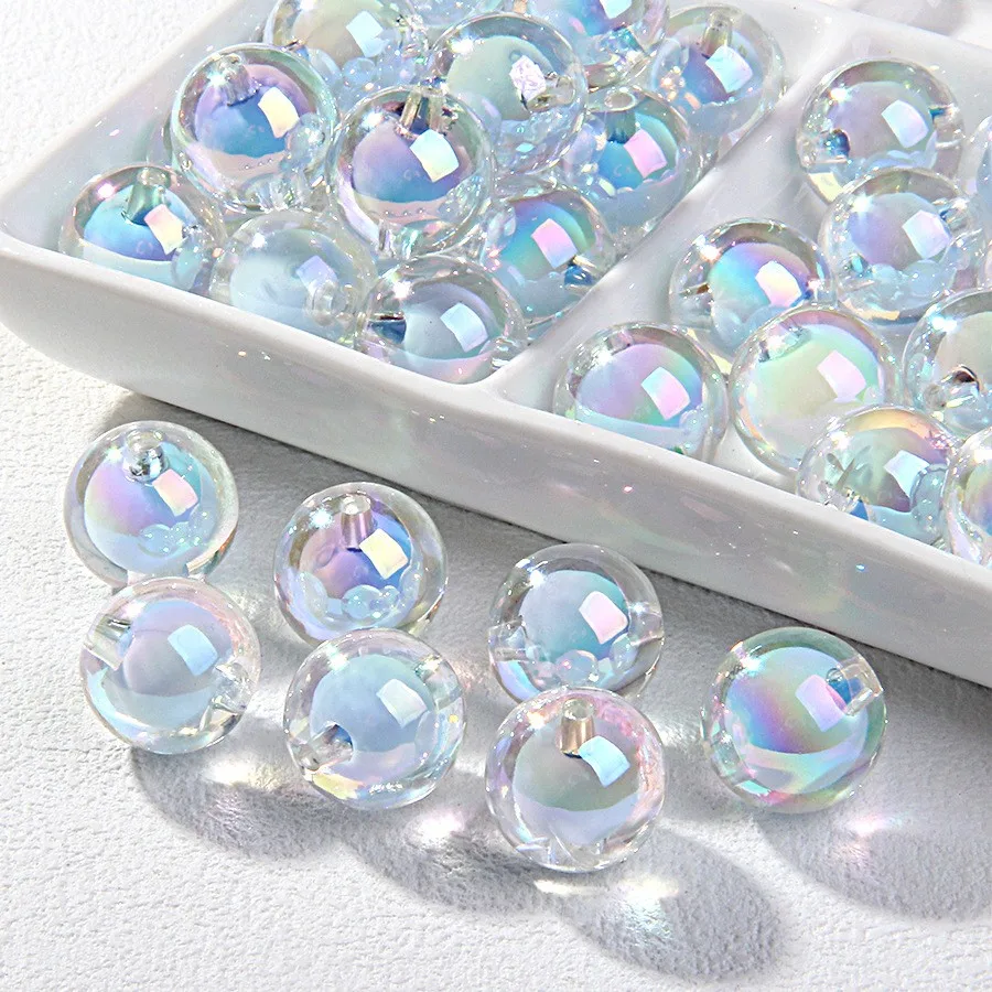 8mm 100 stuks DIY kralen met meerdere kleuren en verspreide kralen. Kan worden gebruikt voor accessoires zoals armbanden, kettingen, etc.