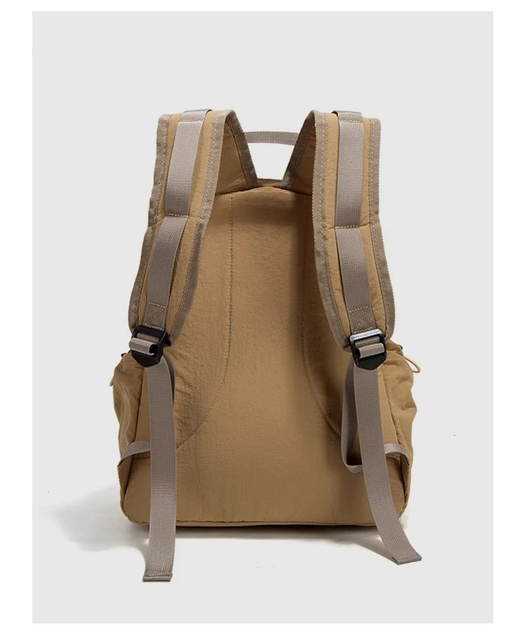 Korean Style Waterproof Backpack Large Capacity Lightweight School Travel Bag for Men Women