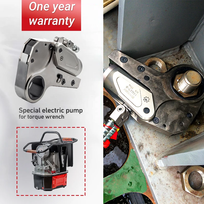 

Rennes Hydraulic Supplier 2 Low Profile Hydraulic Torque Wrenches 232-2328Nm Torque Range 19-55mm Nut Size Hydraulic Tools