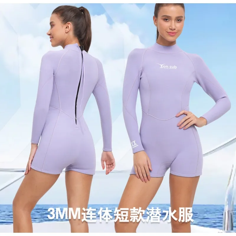 3 مللي متر نسيج النيوبرين كم طويل الدفء Spearfishing السباحة بدلة غطس الغوص التجديف الغوص الانجراف بذلة