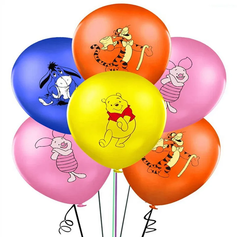 Disney Latex Balloons Cartoon Winnie the Pooh Tigger Home Banquet Birthday Party Decorations Kids Gifts Baby Shower Toys