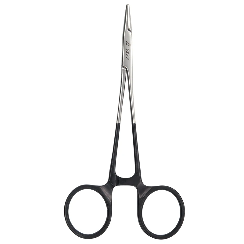 Black Handle Stainless Steel Needle Holder Smooth Jaw