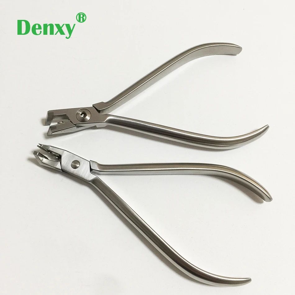 Denxy 1 Stück Kieferorthopädische Zange, Flacher Distalend-Schneider, Dental-Distalend-Schneider zum Schneiden von Bogendrähten, Hochwertige Zahnarztwerkzeuge – Detail 5