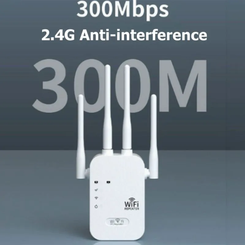 Super Sale 300Mbps Wireless WiFi Repeater 2.4G Signal Router 802.11N Long Range Wireless WiFi Extender Amplifier US Plug