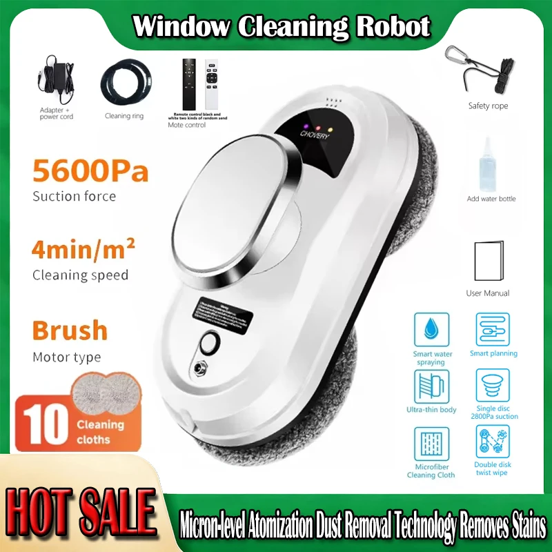 

New Robot Window Cleaner Window Cleaning Robot Smart Home Robot Vacuum Cleaner Remote Control Glass Cleaning Robots