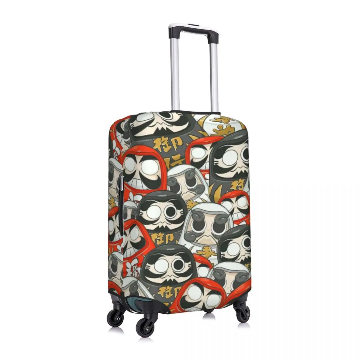 Daruma-Fundas protectoras de equipaje con estampado Daruma, cubiertas antipolvo elásticas e impermeables para maletas de 18 a 32 pulgadas, accesorios de viaje