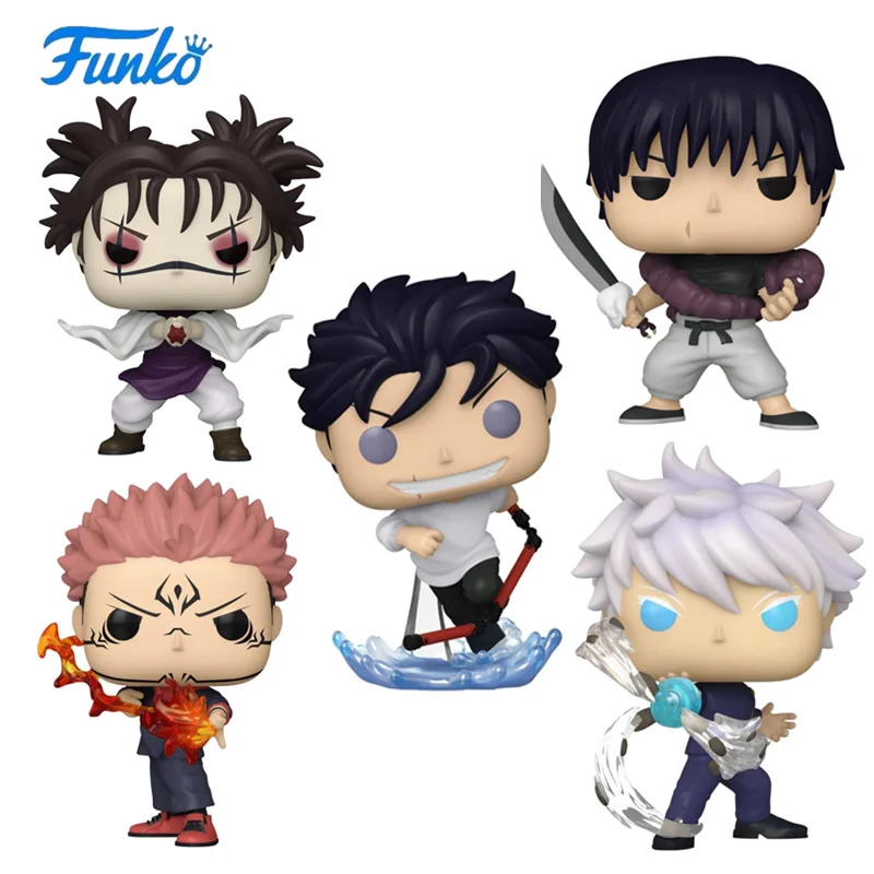 

Genuine Funko POP Jujutsu Kaisen Yuji Itadori Satoru Gojo Megumi Fushiguro Nobara Desktop Decor Action Figures Birthday Gifts