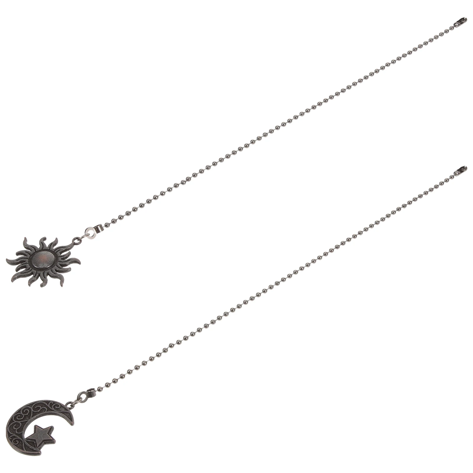 

2Pcs Retro Copper Fan Pull Chain Decorative Light Pendant Ceiling Lamp Chain Extension Hanging Lamp Decor Light Pendant for Home