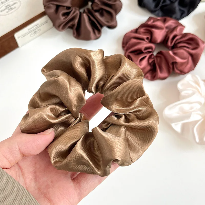 مزاجه بلون الأمعاء الغليظة رباط شعر مرونة بسيطة ذيل حصان Headrope المرأة دائم الشعر الكرة رئيس الشعر حبل