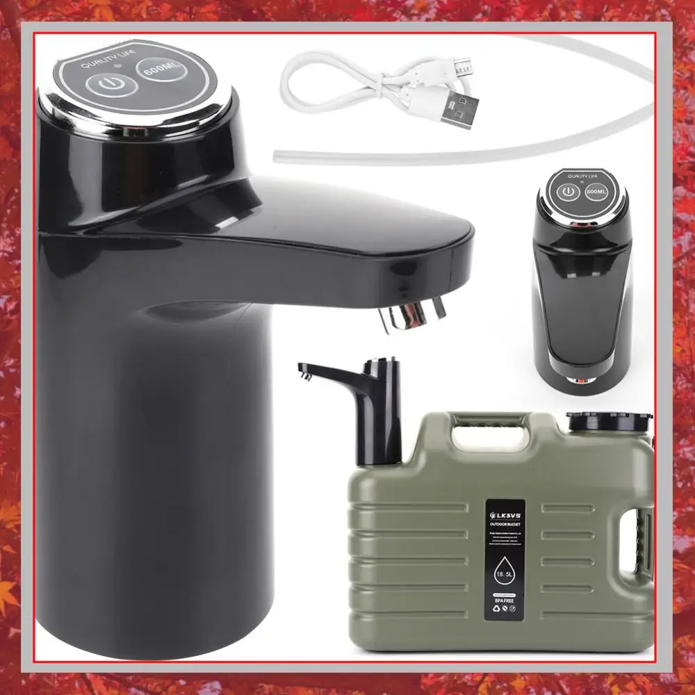 Intelligenter automatischer Wasserspender, USB-Aufladung, elektrische Wasserflaschenpumpe, tragbare Trinkwasserpumpe für Outdoor-Camping und Zuhause