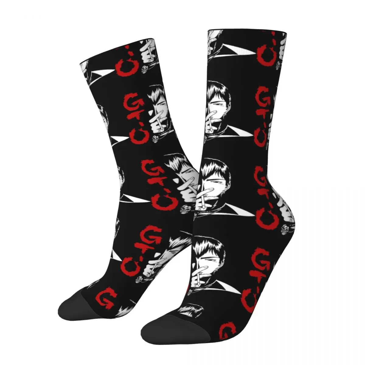 Crazy Sock for Men Yoshizuka Yingji Harajuku Great Teacher Onizuka Happy Seamless Pattern Printed Boys Crew Sock Casual Gift