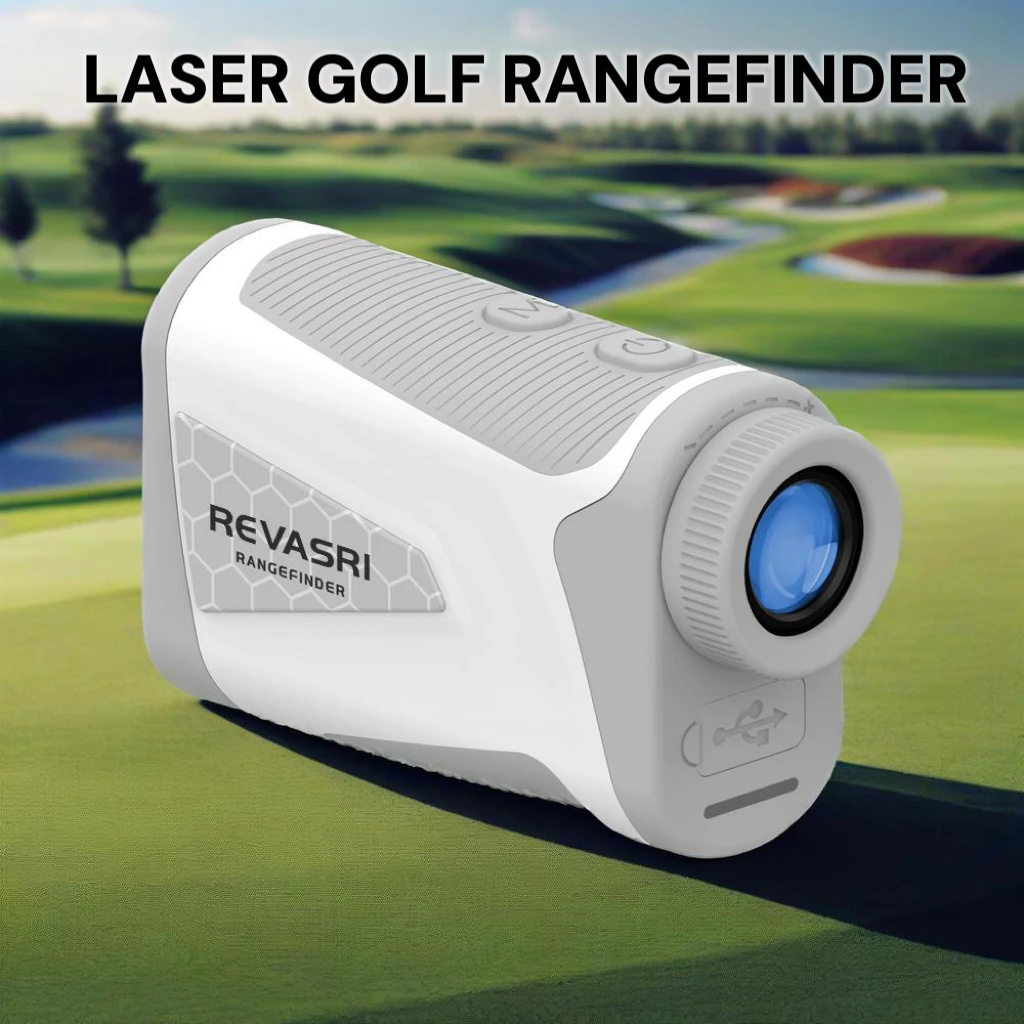 

650/1090Yards MINI Golf Rangefinder 6X Laser Rangefinder with Slope Measurement Magnetic Strip Flag Locking Vibration for Golfer