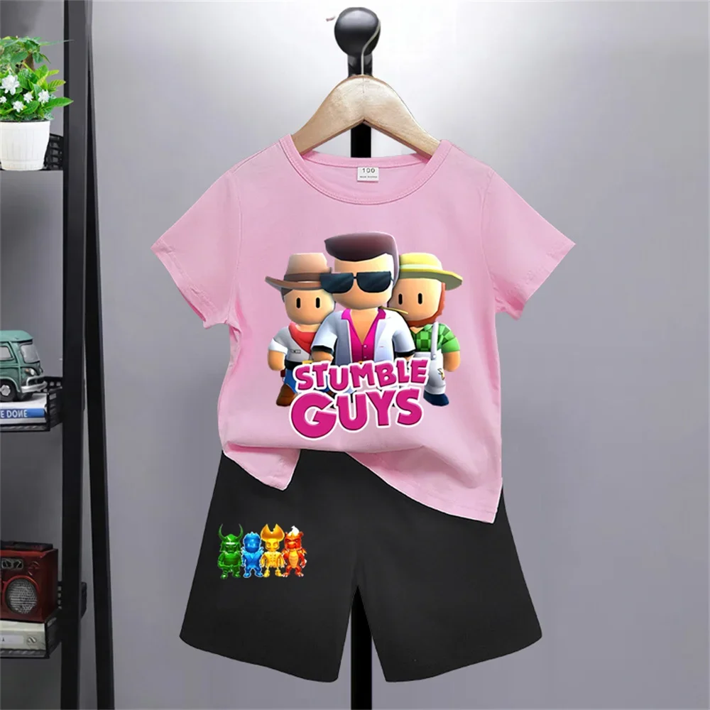 2PCS Children Clothing mother Kids Clothes Children's Sets Boys T-shirt Shorts Summer Cotton Short sleeve fashion Suit