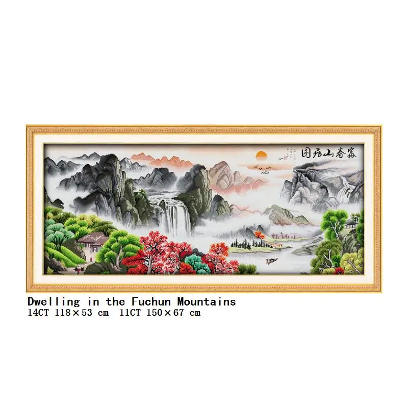 cross stitch kits embroidery needlework sets cross stitch kits cross stitch kit landscape painting stamped cross stitch kits