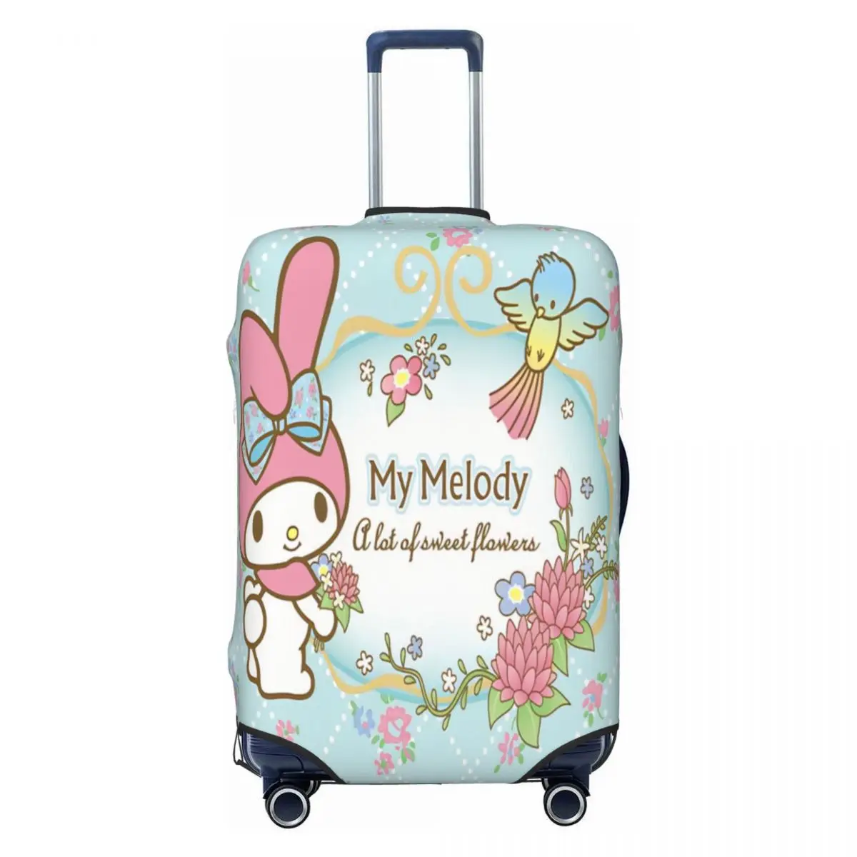 

Custom Anime Bunny My Melody Luggage Cover Funny Cartoon Suitcase Protector Covers Suit For 18-32 inch