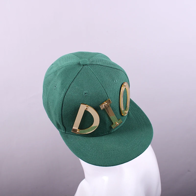 Anime JoJo Adventure Role Play Diego Brando Cos Costume Men Women Green Hat Cool Hip Hop Hat Party Accessories Baseball Cap ﻿