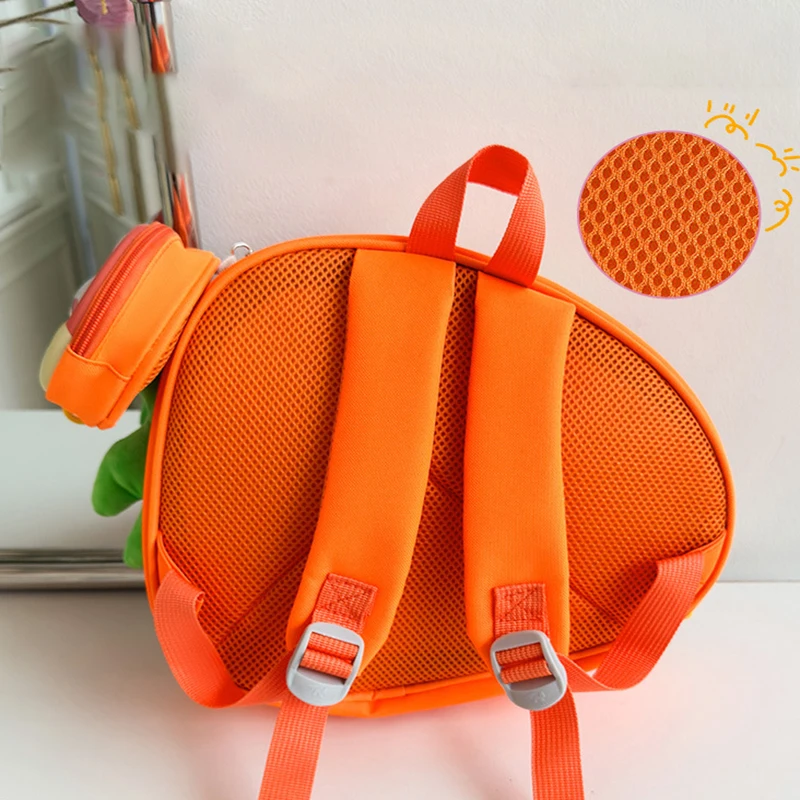 EVA Eggshell Children's Backpack Hard Cartoon Pattern Kindergarten Backpacks Cute Fun Radish Shaped Outdoor Kid‘s Bags