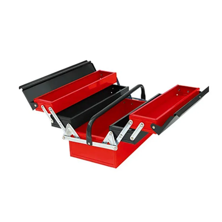 Iron Tool Box Portable Household Multifunctional Repair Folding Hardware Three-Layer Thickened Storage Box