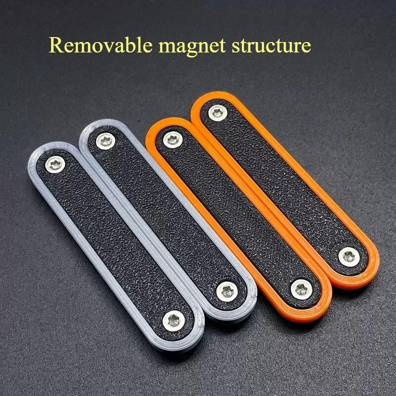 EDC Fidget Slider Magnetic Infinite Push Card Black Tech Pop Coin Stress Relief Hand Fidget Toy