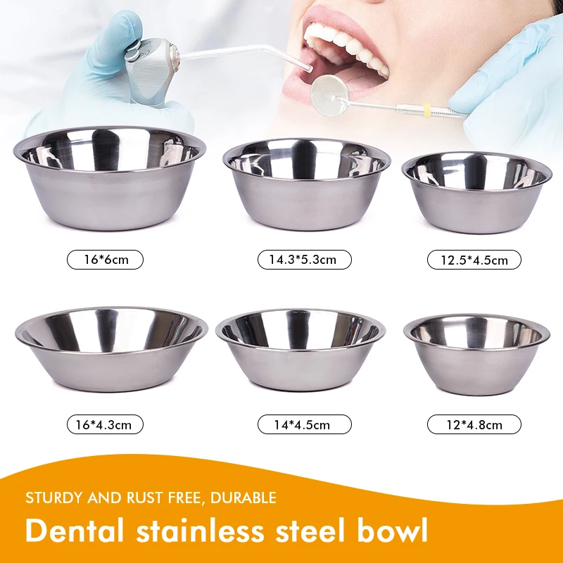 Dental Dressing Bowl Medication Cup 304/201 Stainless Steel Anti-Iodine Solution Measuring Cup Cotton Ball Dressing Surgery Bowl