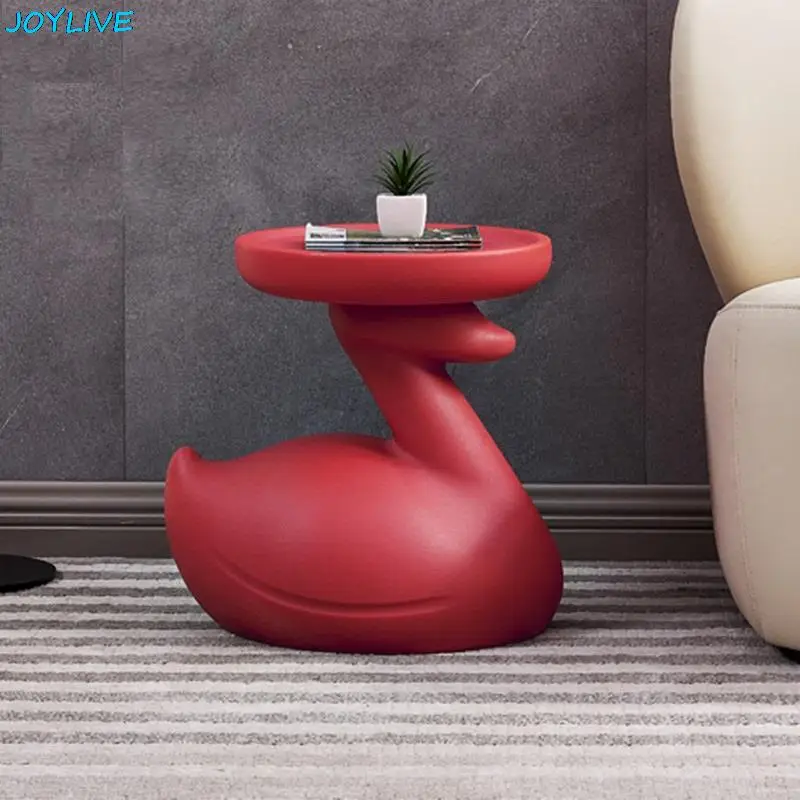 JOYLIVE Creative Living Room Plastic Children's Coffee Table Nordic Modern Minimalist Mini Round Table Exquisite Side Table