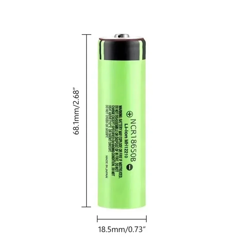 Original 3.7V 3400mAh 18650 Batteries NCR18650B Rechargeable Li-ion Battery for Flashlight Toy Drone Electric Pointer Doorbell