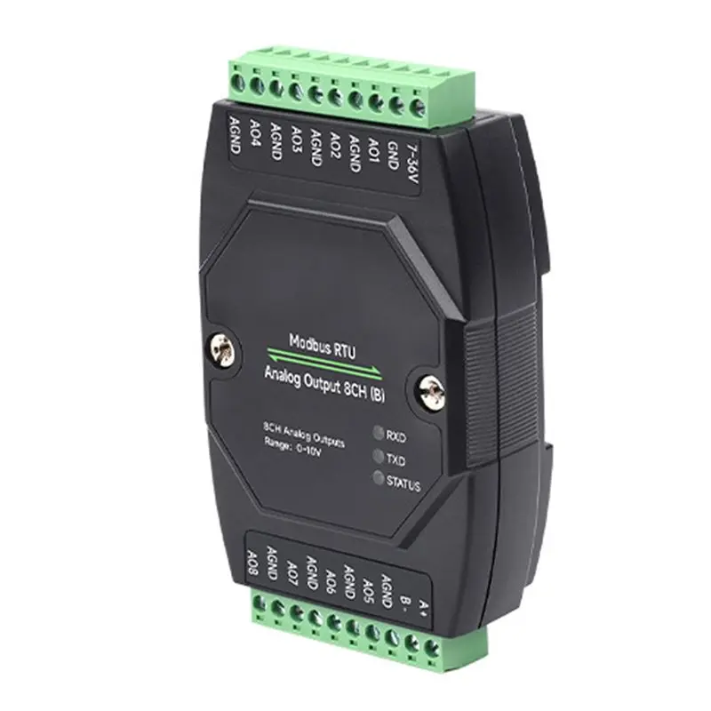 

Промышленный модуль аналогового вывода FEDI-RS485, 8 каналов, 12-битное преобразование аналоговых сигналов, поддержка одновременного вывода 8 каналов напряжения или тока.