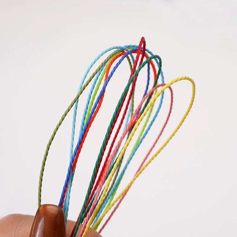 10Meters/Lot 1mm Multicolored Polyester Wax Thread Beading Cord For Handcrafted DIY Bracelets Necklaces Weaving Accessories