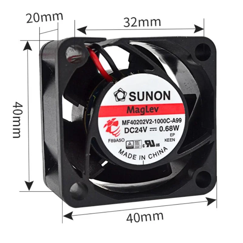 Sunon MF40202V2 -1000C-A99 4020 12V 0.68W 4CM ventilatore silenzioso a due fili