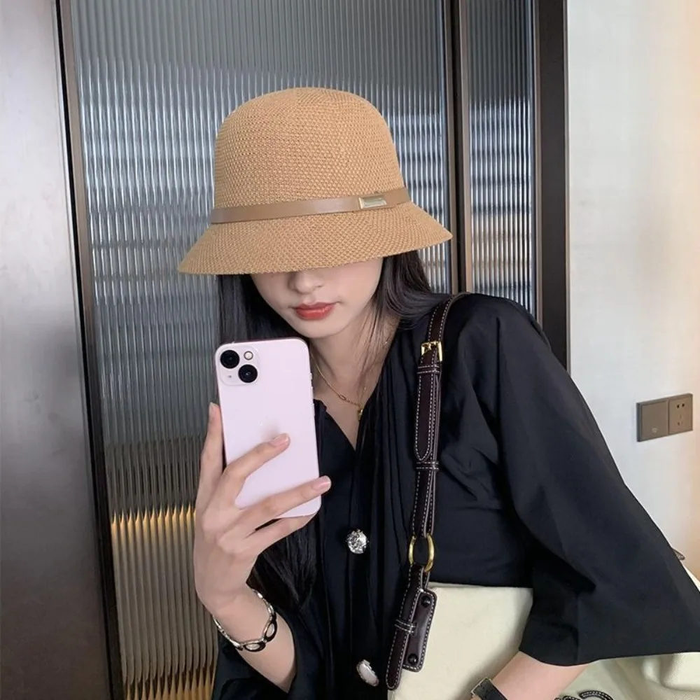 

New Anti-Sun Bucket Hat Lace Anti-UV Beach Hat Hollow Breathable Fisherman Hat Gift