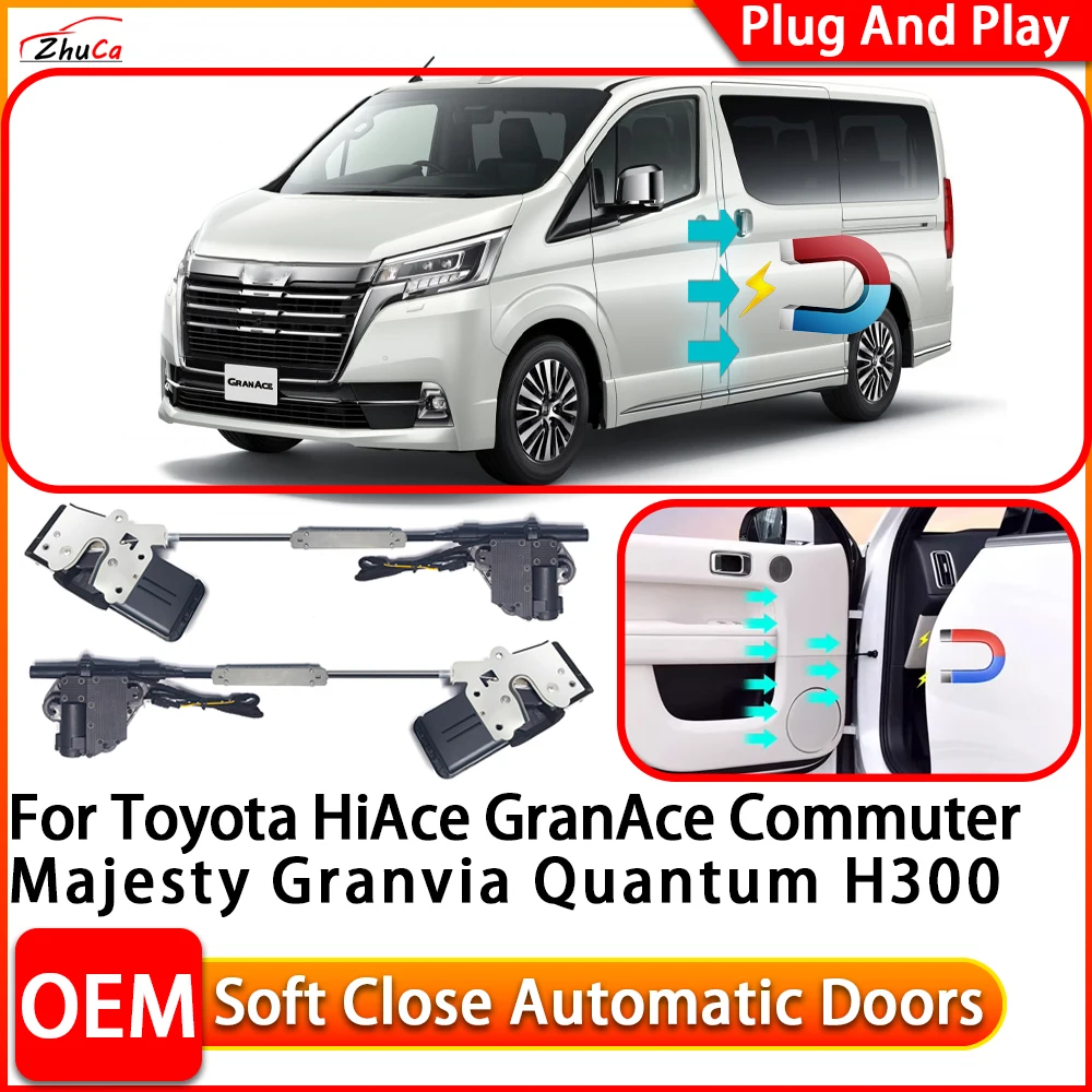 

For Toyota HiAce GranAce Commuter Majesty Granvia Quantum H300 Car Electric Soft Close Door Closer Power Closing Door Comfort