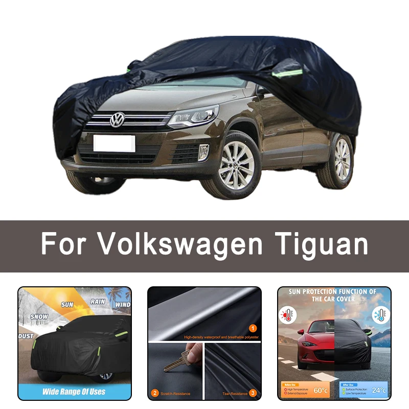 

For Volkswagen Tiguan All-Weather Car Covers 6-in-1 Waterproof Dustproof UV Proof Snowproof Scratch Resistant Protection