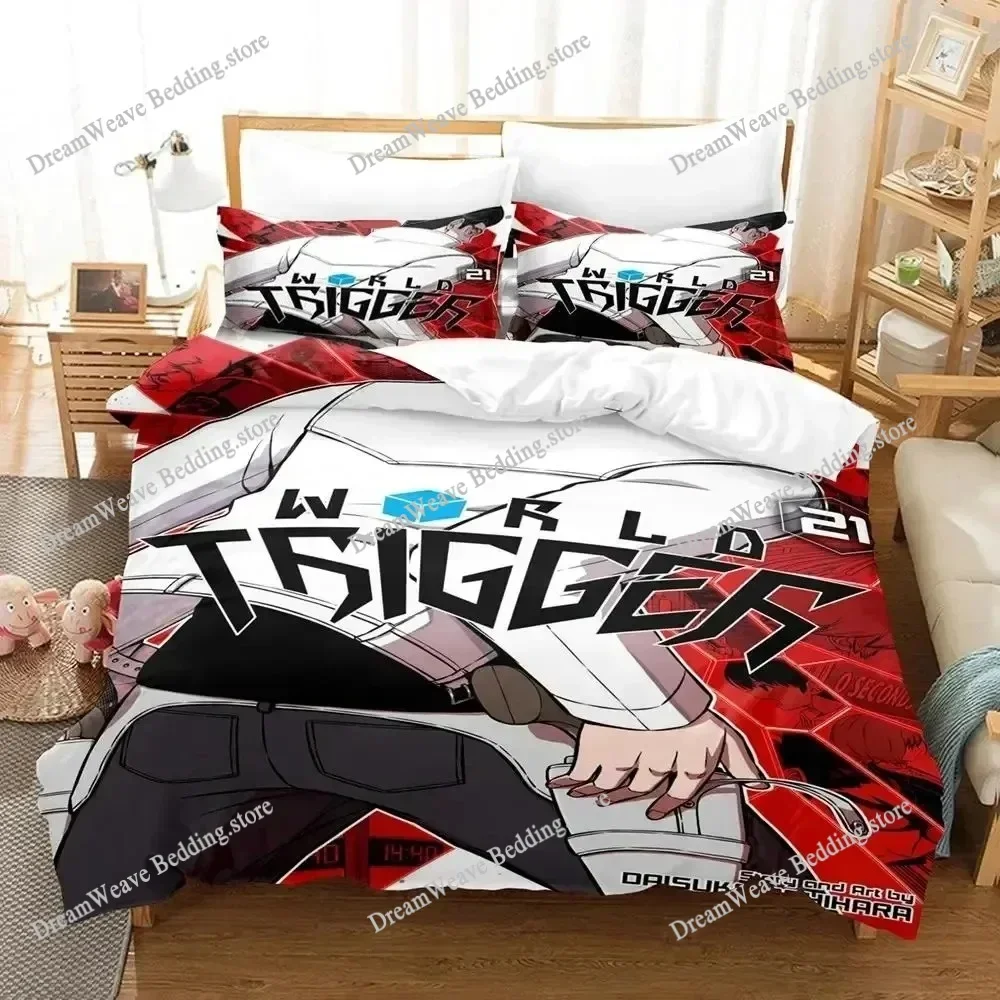 Anime Osamu Mikumo World Trigger Bedding Set Duvet Cover Bed Set Quilt Cover Pillowcase Comforter King Queen Size Boys Adult963