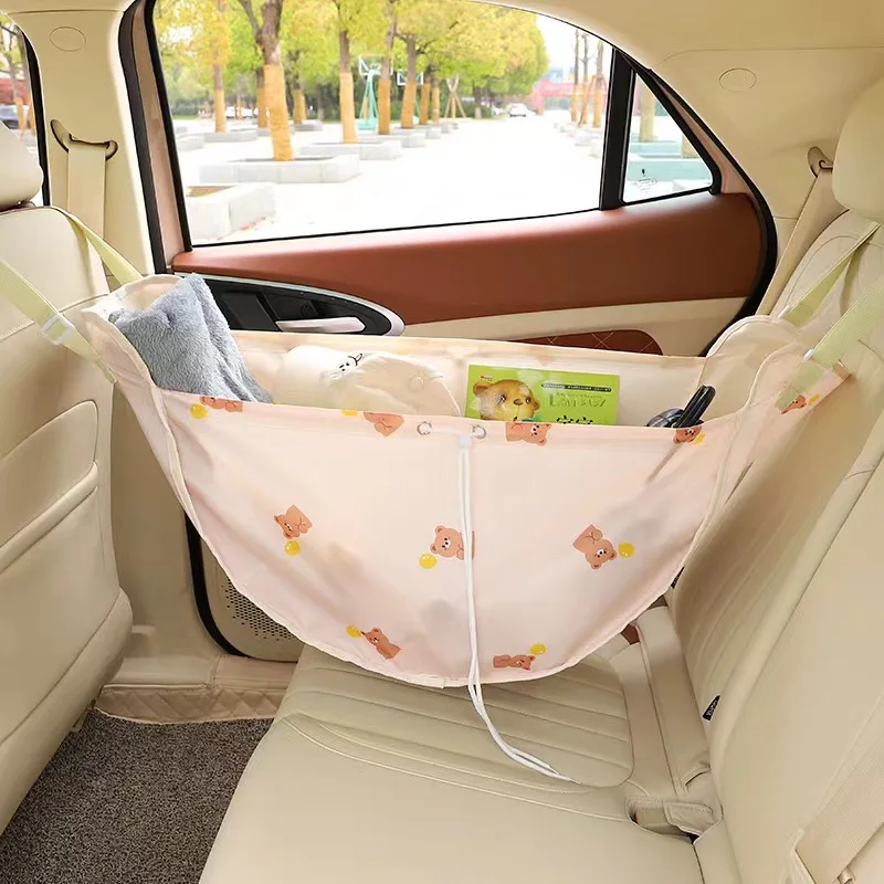 Portable Mommy Bag Large Capacity Hanging Car Seat Back Storage Bag Stroller Baby Items Organizer String Travel Bag for Mom