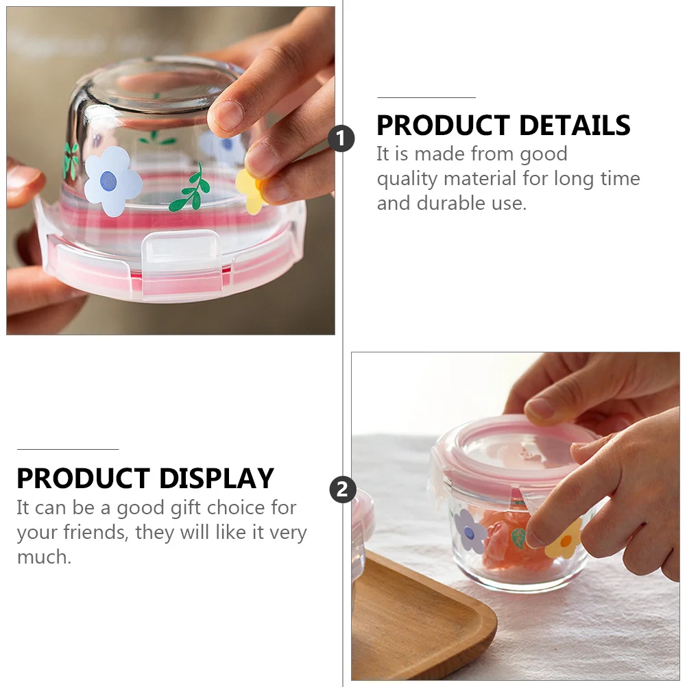 

Sealed 130ml Snack Food Case Transparent Box Good Sealing Keeps Food Fresh and Moisture- Container