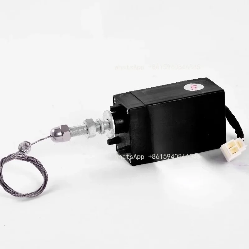 Electronic flame shut-off solenoid valve for marine generator