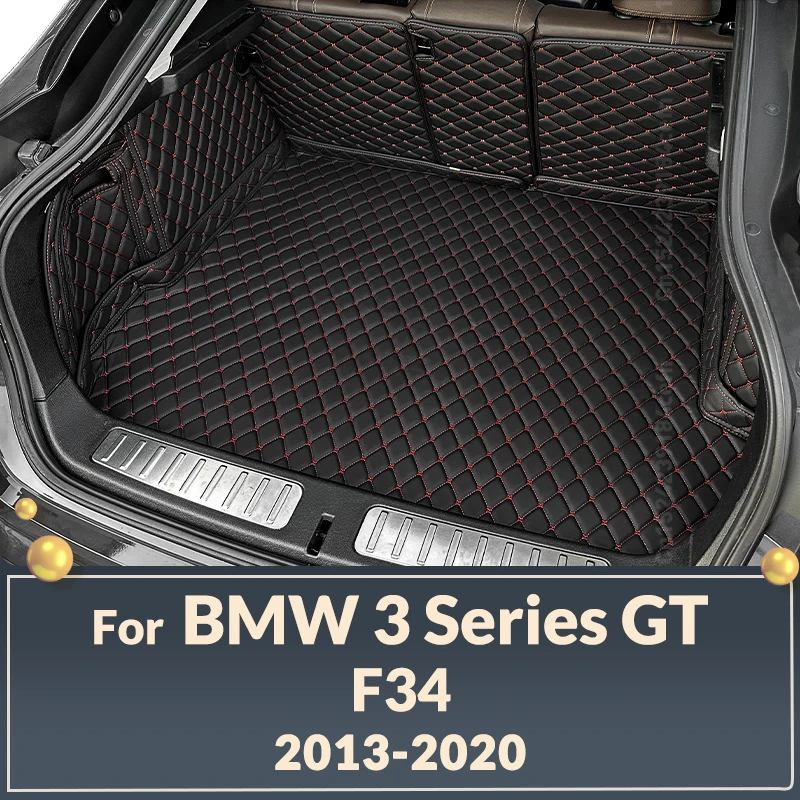 Auto Full Coverage Trunk Mat For BMW 3 Series GT F34 2013-2020 19 18 17 16 15 14 Car Boot Cover Pad Interior Accessories