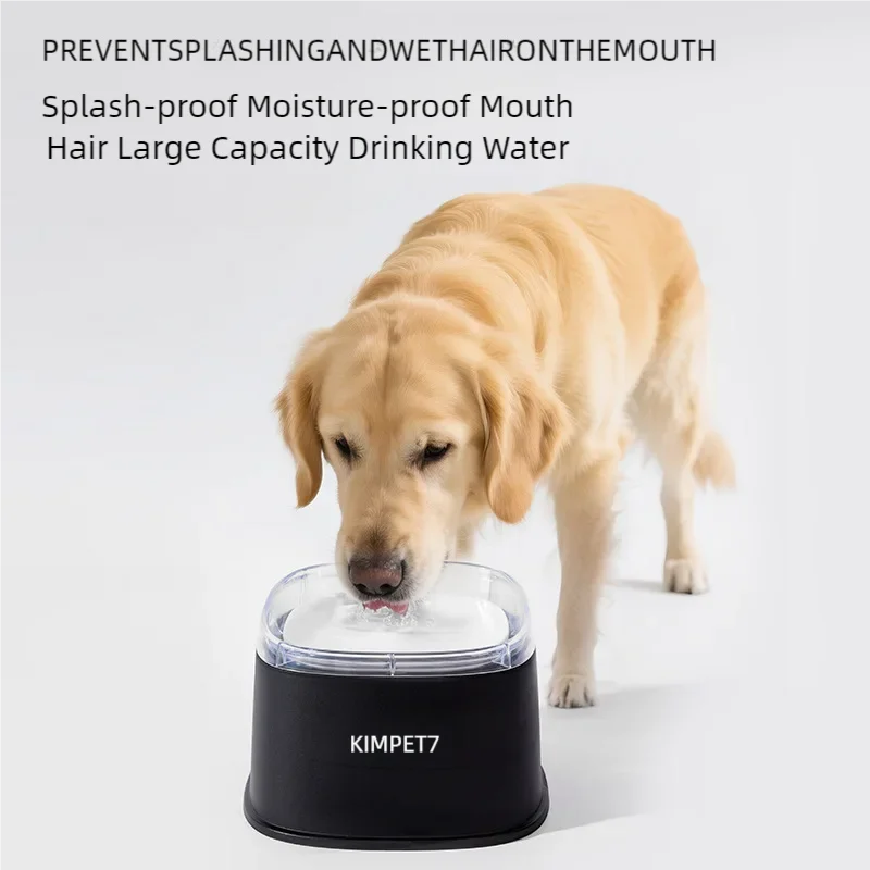 

2000Ml No-Spill Pet Water Bowl For Cats Dogs Floating Design Keeps Chin Dry Anti-Splash Dust-Proof Safe For Daily Pet Use