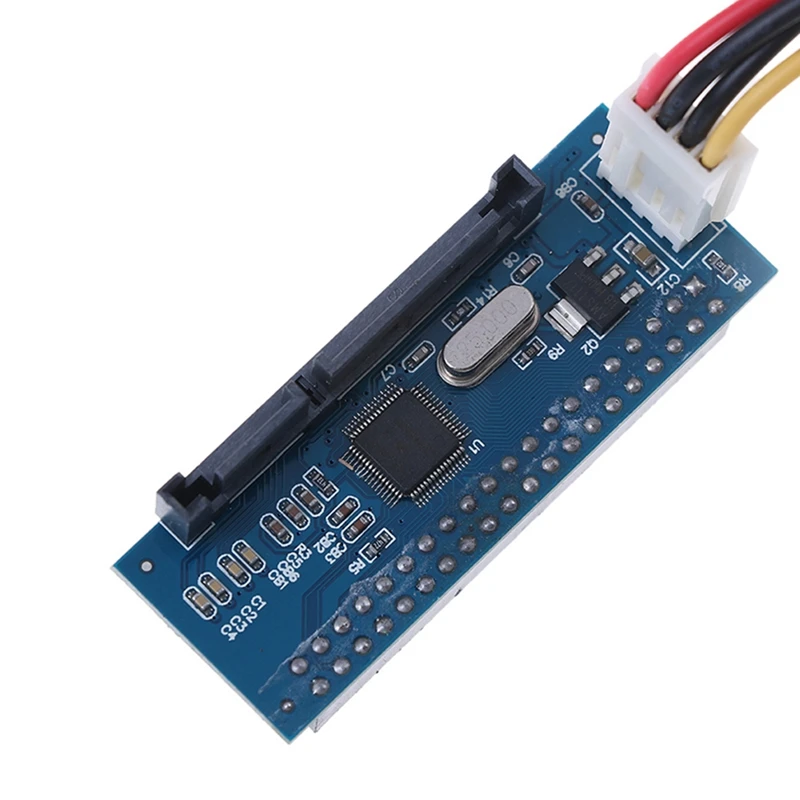 IDE To SATA Adapter Blue PC+Metal SATA Adapter PATA IDE 40Pin To SATA 22Pin Hard Drive Connector