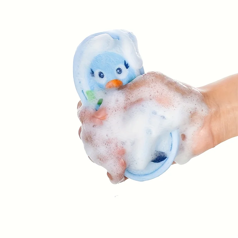 Baby Bath Sponge, Soft & Gentle Newborn Use, Shower Sponge & Body Scrubber, Essential Baby Bathing Supplies